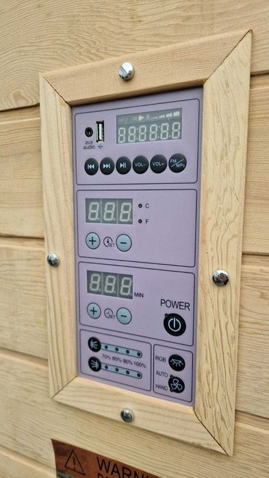 Sauna INFRARED lampy czerwone 2os podczerwień full spectrum Karibu