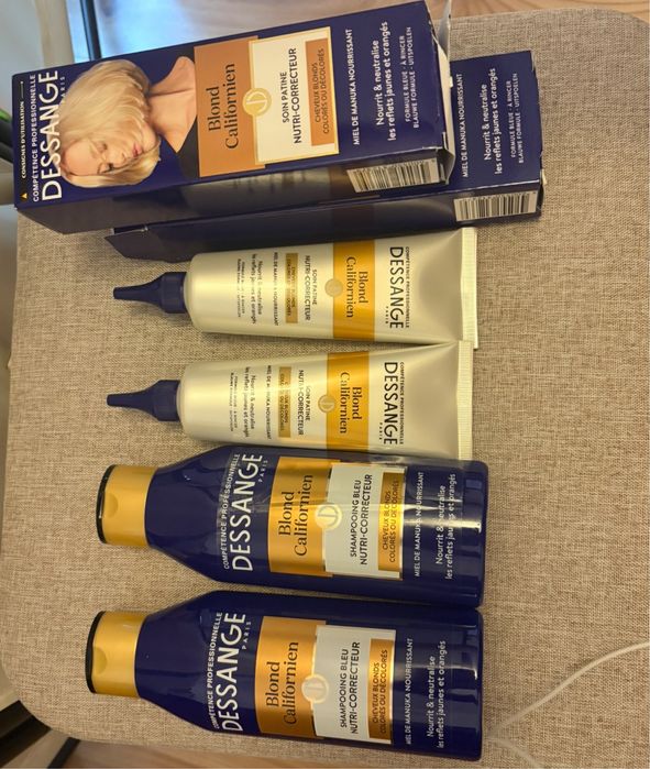 Dessange szampon 500 ml plus odżywka 250 ml do wlosow blond