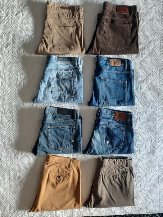 Calças Zara - Calvin Klein - Sacoor - Gant - Tiffosi - Bus Urban Wear