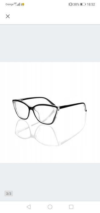 Okulary korekcyjne kocie oczy