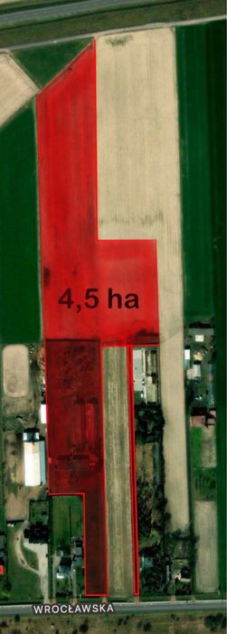 Teren inwestycyjny Kalisz Wrocławska
