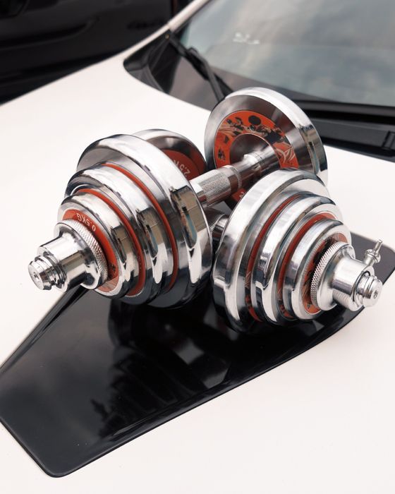 Гантели наборные 20 кг, 15 кг/гантелі набірні хромовані