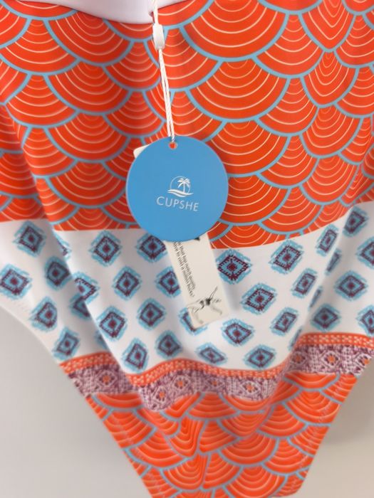 jednoczęściowy strój kąpielowy damski rozmiar M marki Cupshe Beautiful World Print One Piece Swimsuit