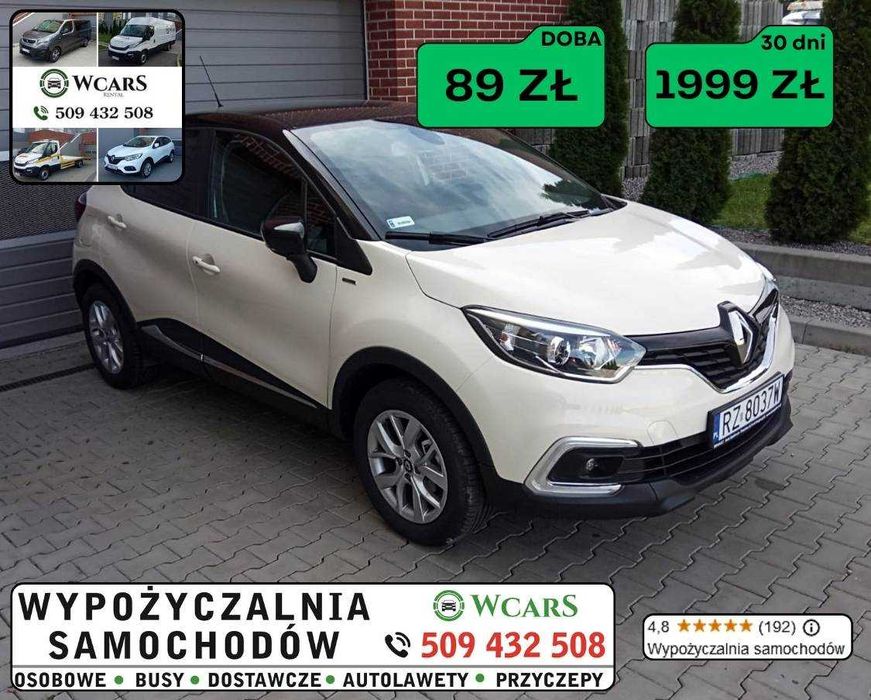 Wynajem samochodów osobowych wypożyczalnia dostawczych osobowe Renualt