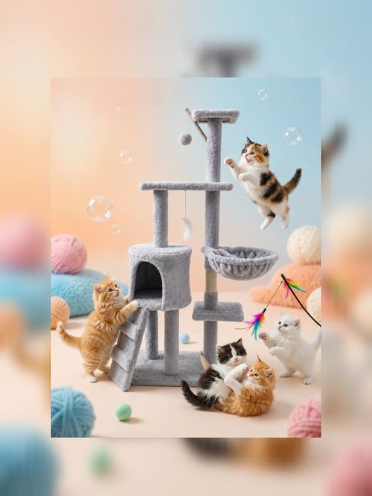 Ігровий комплекс будиночок кігтеточка для котів Pet Hobby Краща ціна !!!