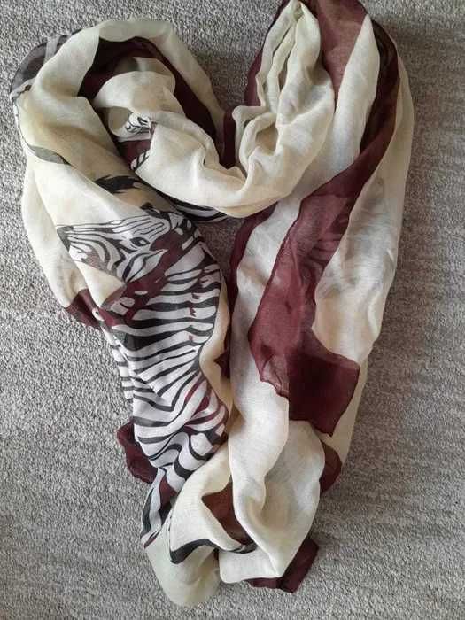 Nowa chusta szal damski zebra Wyprzedaż !!