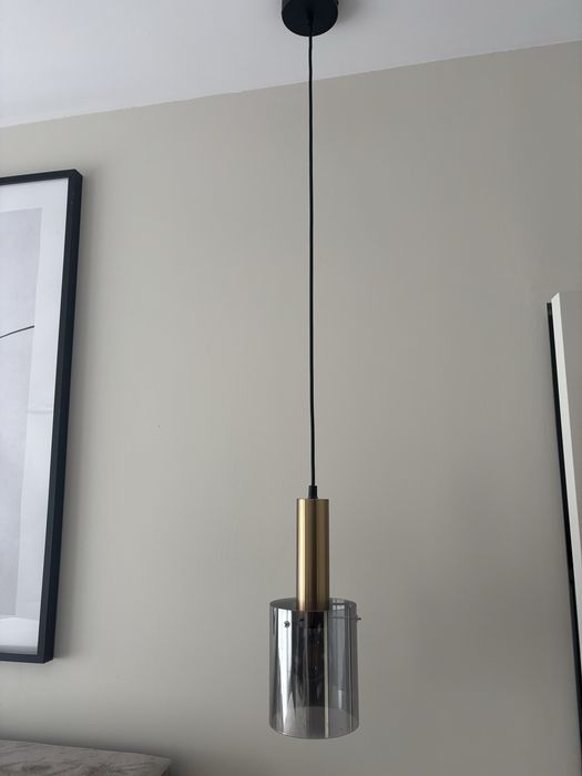 Lampa 2 szt szare szklo