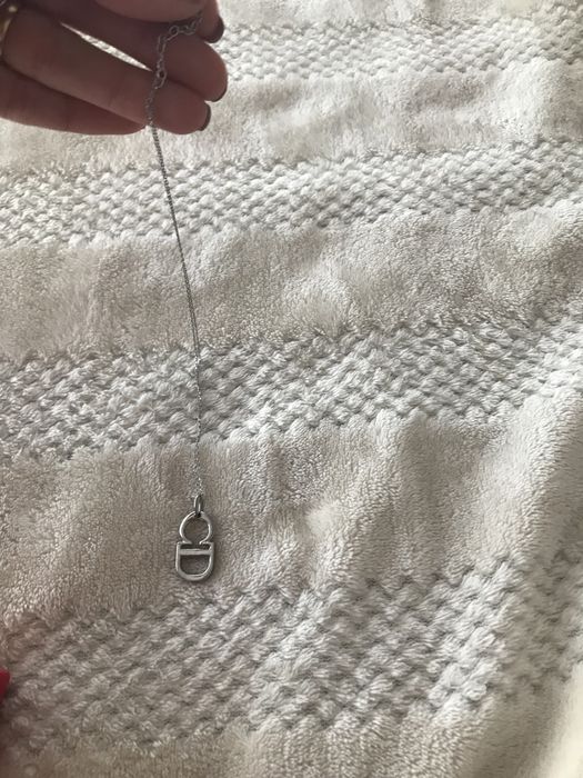 Colar cristian dior prata