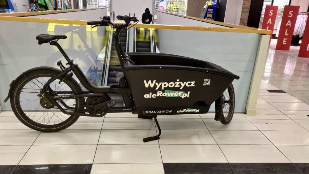 Rower cargo Urban Arrow Family Smart System | pasek Gates