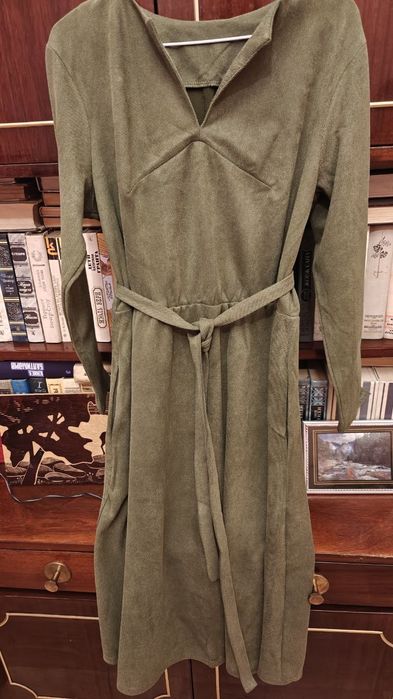 Платье плаття р. 46(48) нове мікровільвет олива