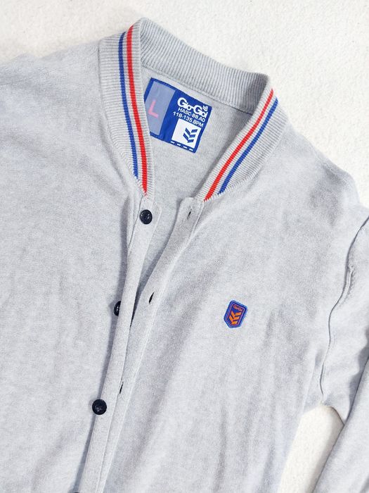 Szary sweterek męski kardigan roz L Gio Goi