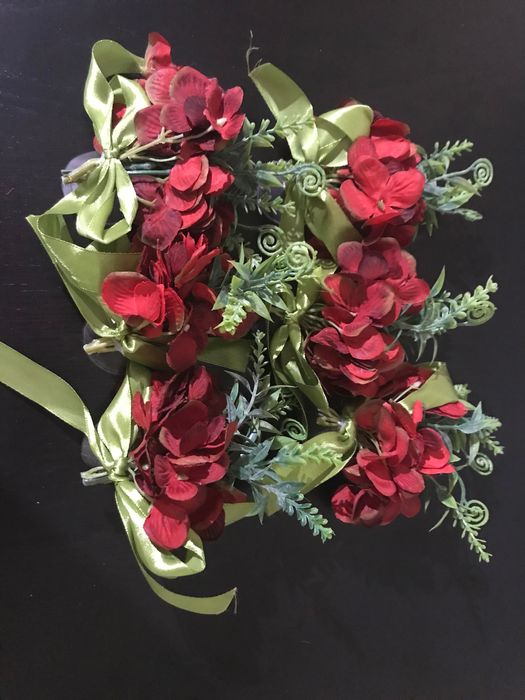 Flores decorativas com ventosa