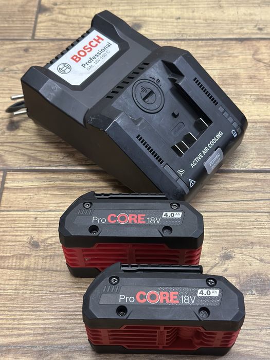 [Zestaw] Ładowarka BOSCH GAL 18V-160C | 2x bateria 18V 4AH ProCore