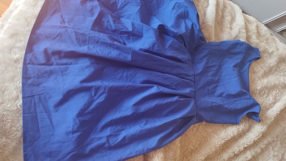 Vestido alças azulão M ultra leve