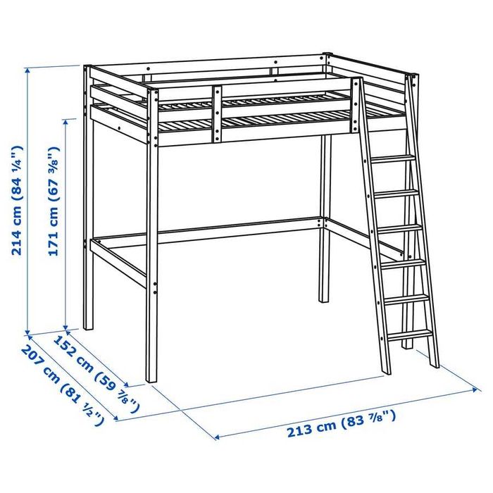 Cama Alta Stora ikeia usada