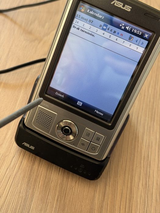 ASUS MyPal A639 PDA palmtop GPS Windows Mobile + stacja, uchwyt, etui