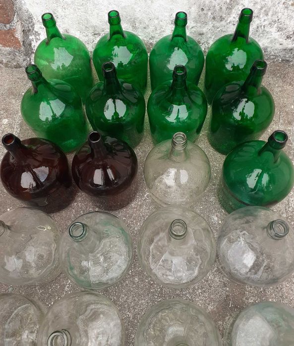 Garrafões vidro para decorações