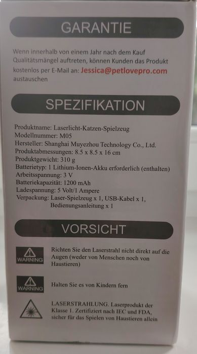 Zabawka laser dla kota