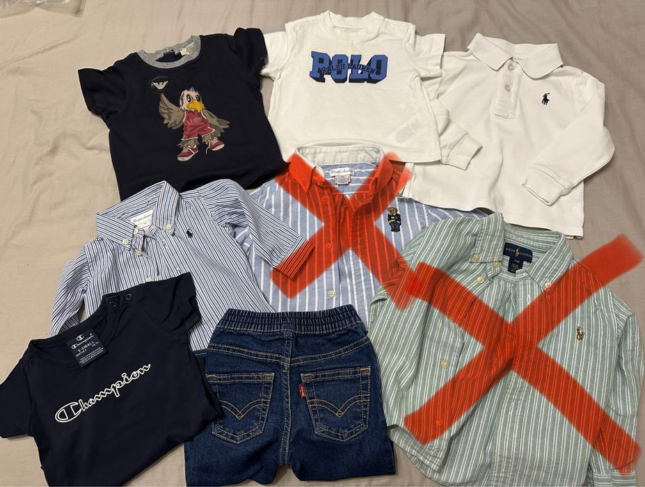Дитячі речі одяг футболка сорочка Polo Ralph Lauren 3-12 m