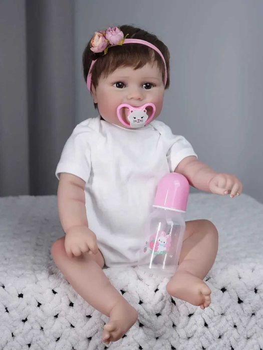 Лялька Reborn Baby 50 см — реалістична, вінілова, з аксесуарами