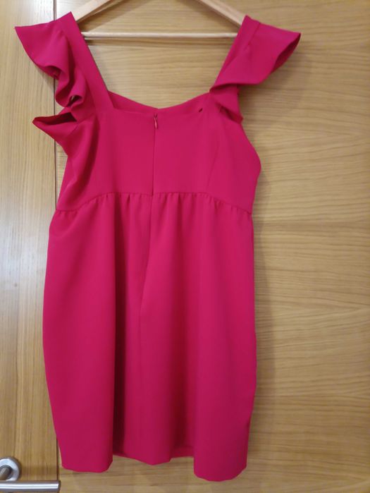 Vestido de cerimónia rosa L