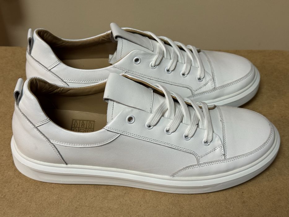 Кеди білі жіночі, натуральна шкіра