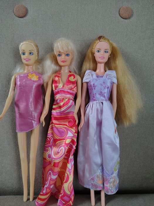 Lalki typu Barbie lata 90 ,zestaw 3 szt.