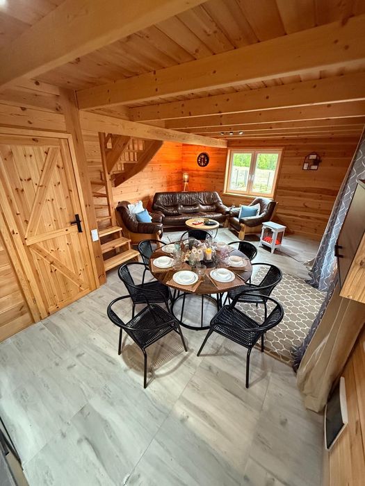 Fuleda Domek całoroczny Fuledzianka MAZURY jacuzzi bania sauna