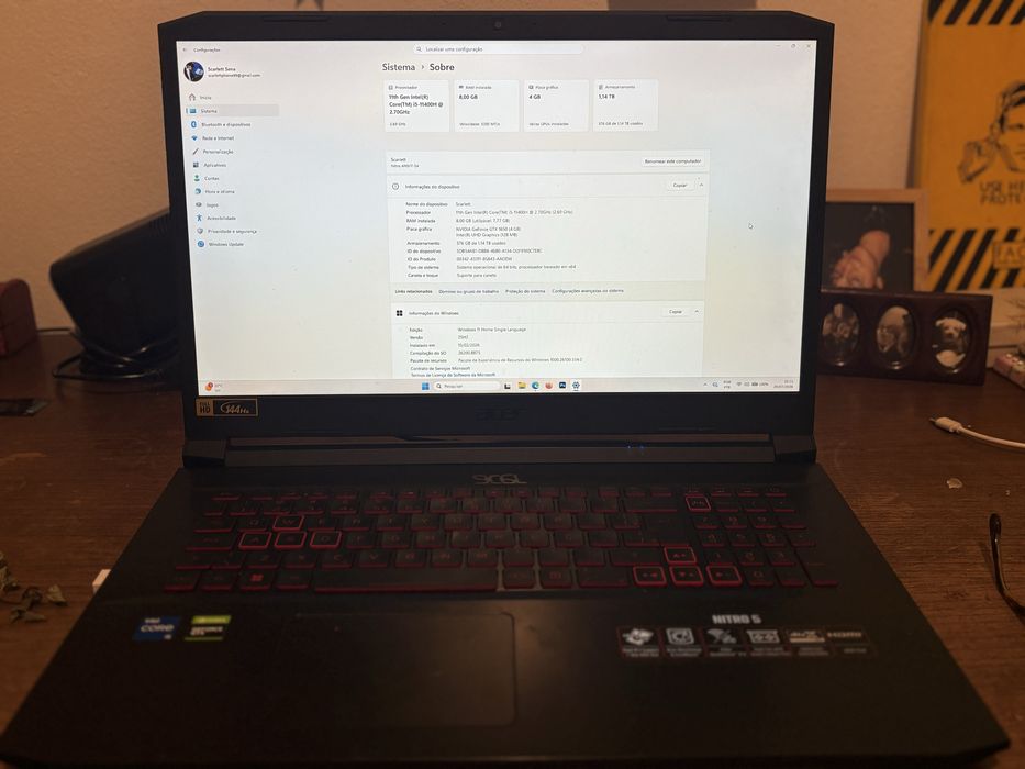 Acer Nitro 5 17,3” | Excelente Estado
