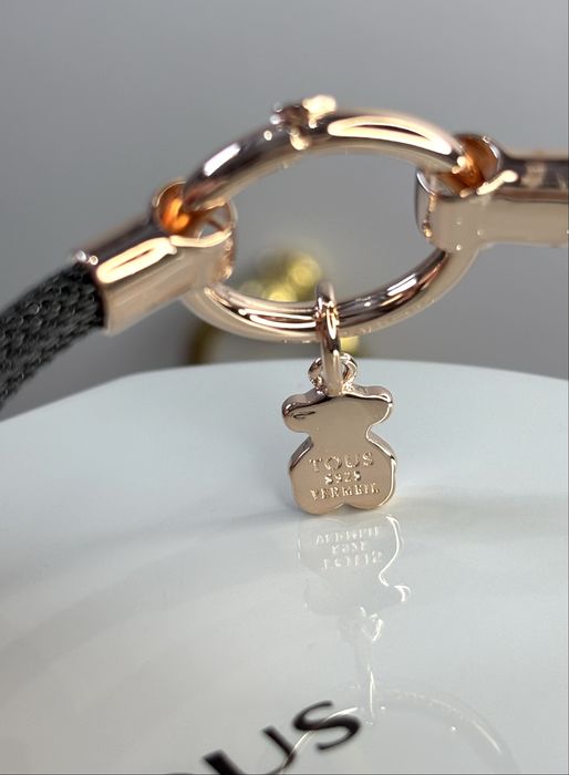 TOUS bransoletka Hold różowe srebro Vermeil 925