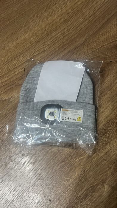Czapka led Szara