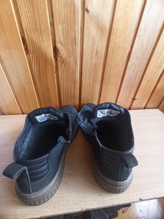 Черевики, чоботи чоловічі нубук хутро зима