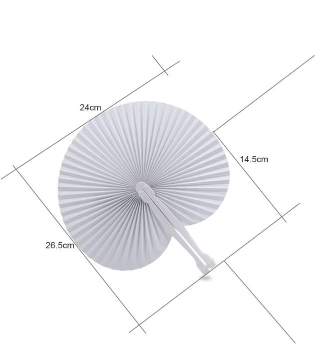 Conjunto de 25 leques de papel