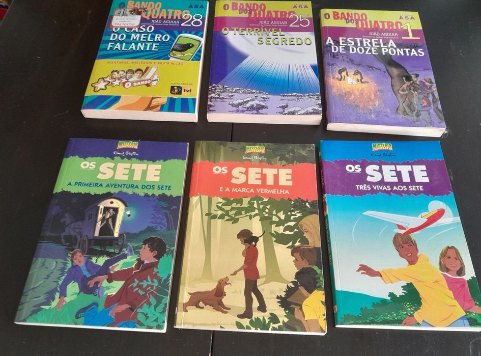 Livros as aventuras "Os quatro e os Sete "