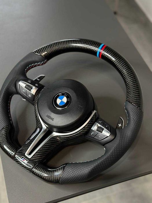 Карбонове спортивне кермо з для BMW F-серії -1/2/3/4 та Х серії BMW M руль для БМВ
