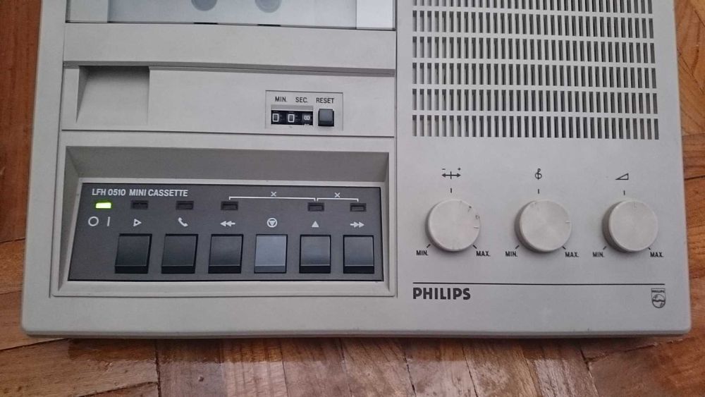 dictafone de mini cassete Philips