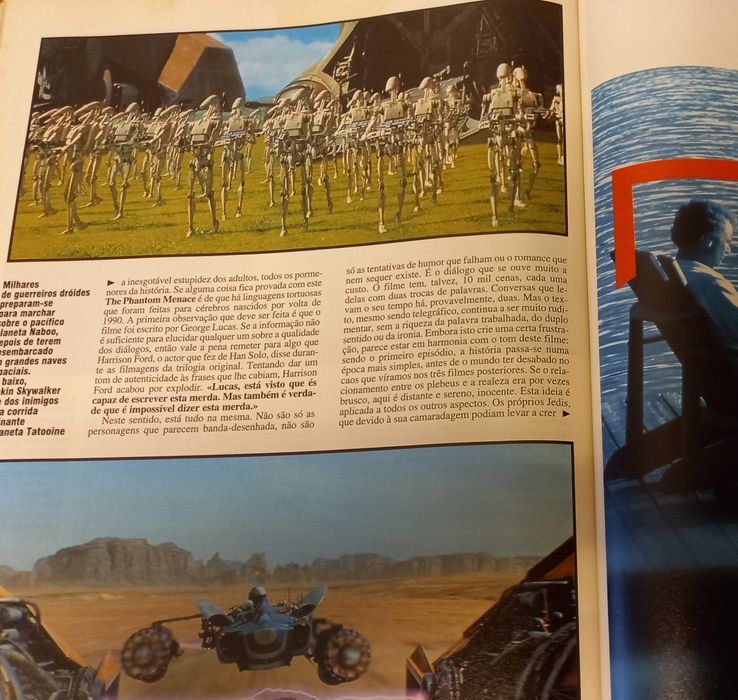 Star Wars guerra das estrelas revistas e conteúdos de 1999 e 2005