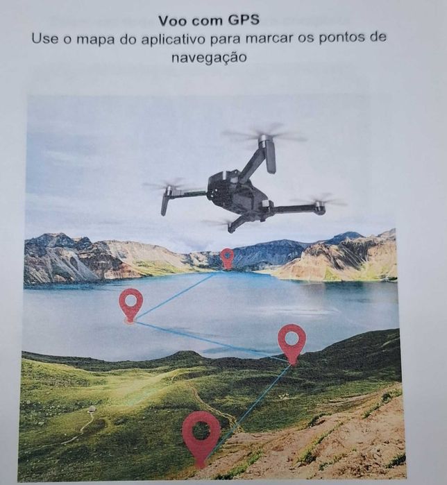 Drone com câmara 4k-Ótimo estado, pronto a voar.