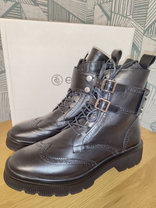 НОВІ шкіряні зимові черевики Estro чоботи кожаные сапоги ботинки