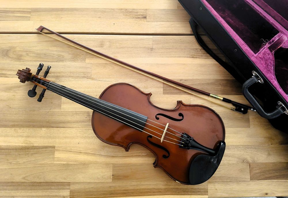 Viola de Arco + Estojo + Acessórios - Perfeito Iniciantes e Estudantes