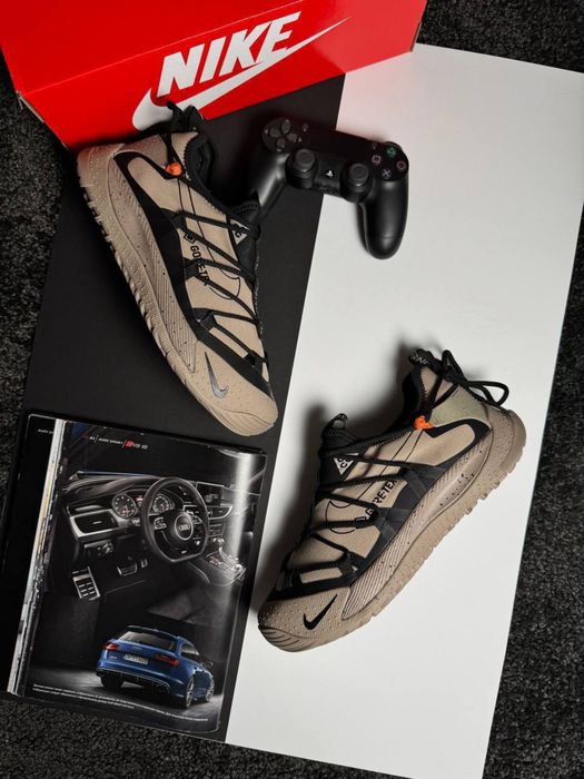 Чоловічі кросівки найк антарктік Nike ACG Terra Antarktik Low GTX Beige Black [41-45]