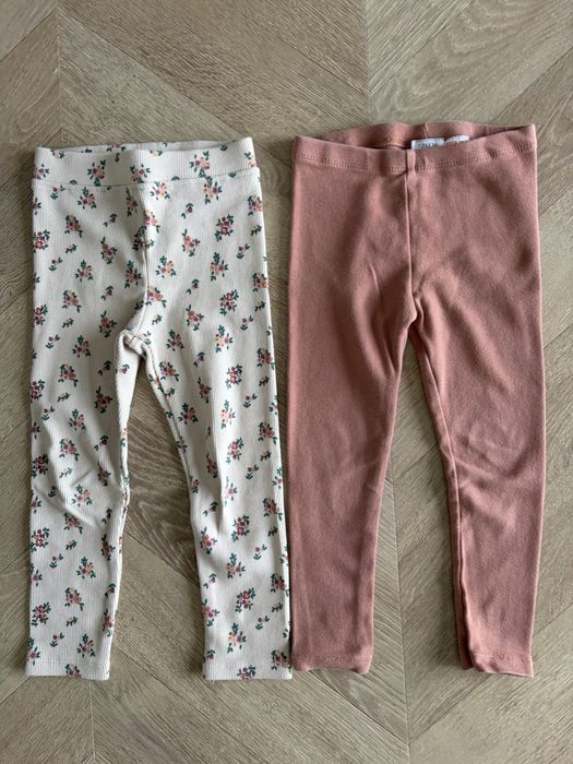 Zestaw dwupak getry legginsy spodnie  H&M 98cm