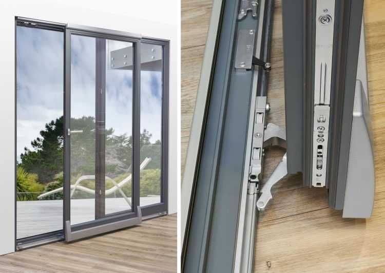 Вікна, двері металопластикові розсувні 76AD, SL.