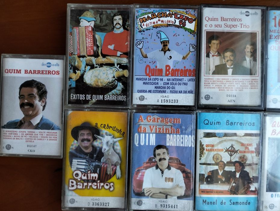 11 antigas K7's Quim Barreiros