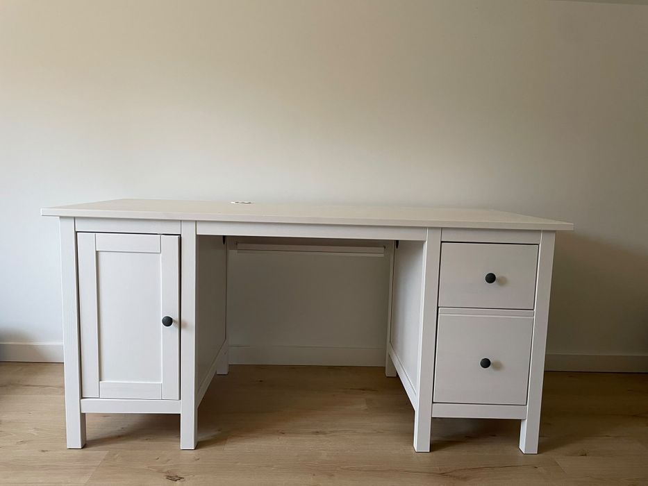 Biurko Hemnes IKEA białe szafka szuflady jak nowe