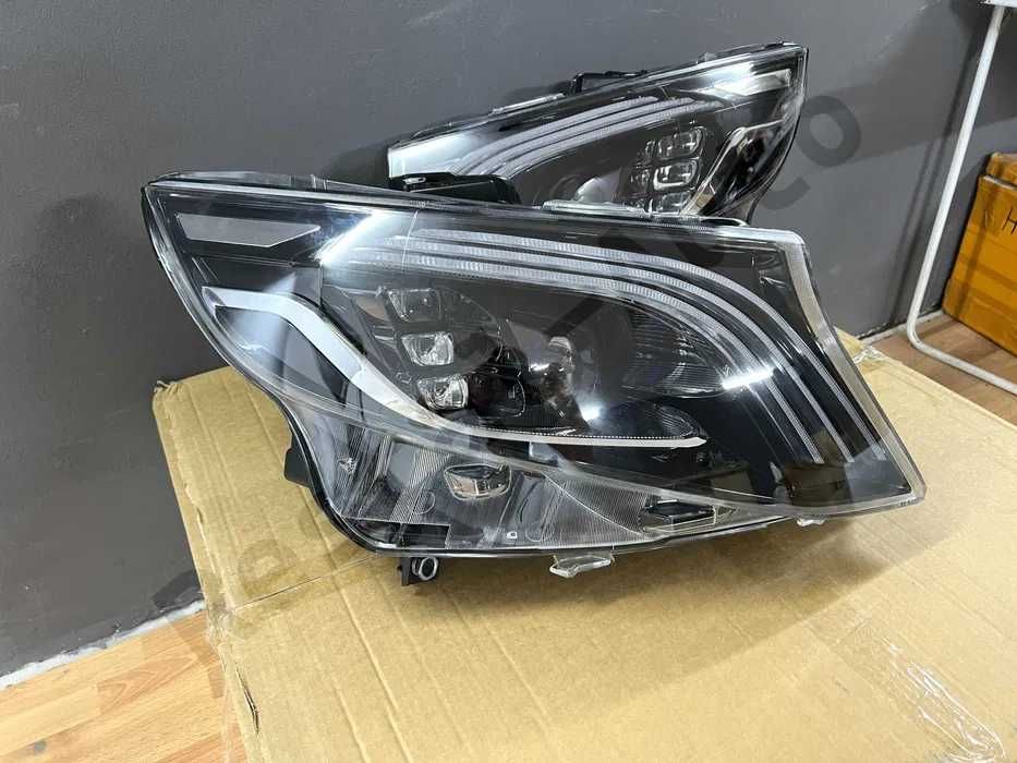 фары mercedes vito w447 ЗАМЕНА ГАЛОГЕНА LED фара Фари оптика