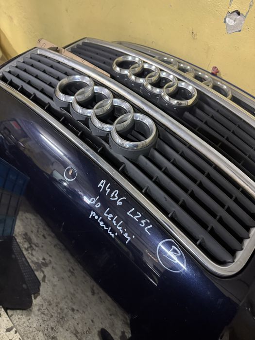 Maska Granatowa LZ5L Gril Atrapa Audi A4 B6
