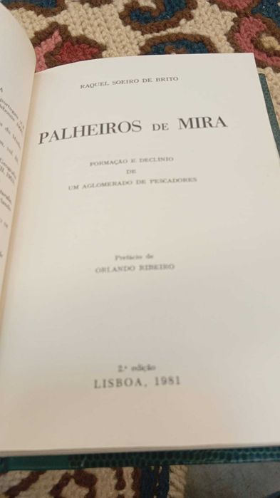 Raquel Soeiro de Brito, Palheiros de Mira (1ª Edição, Encadernado, Ex-Libris de José Madeira)