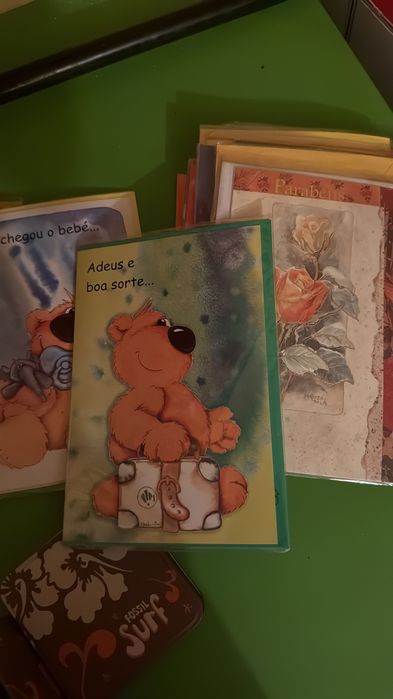 Stock 100 unidades papelaria envelopes vários motivos