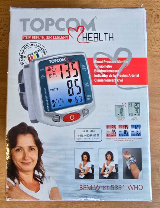 Ciśnieniomierz na nadgarstek TOPCOM BPM Wrist 5331 WHO
